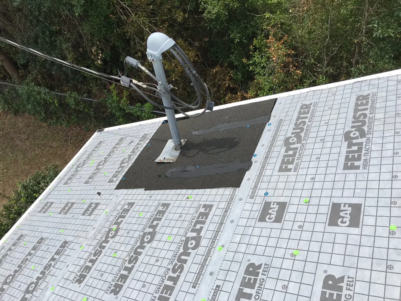 Roof Protrusion Protection & Underlayment | Sentinel Roofing Alachua, FL Roof protrusions protected with GAF FeltBuster, IWS, and new drip edge during a Sentinel Roofing project in Alachua, FL