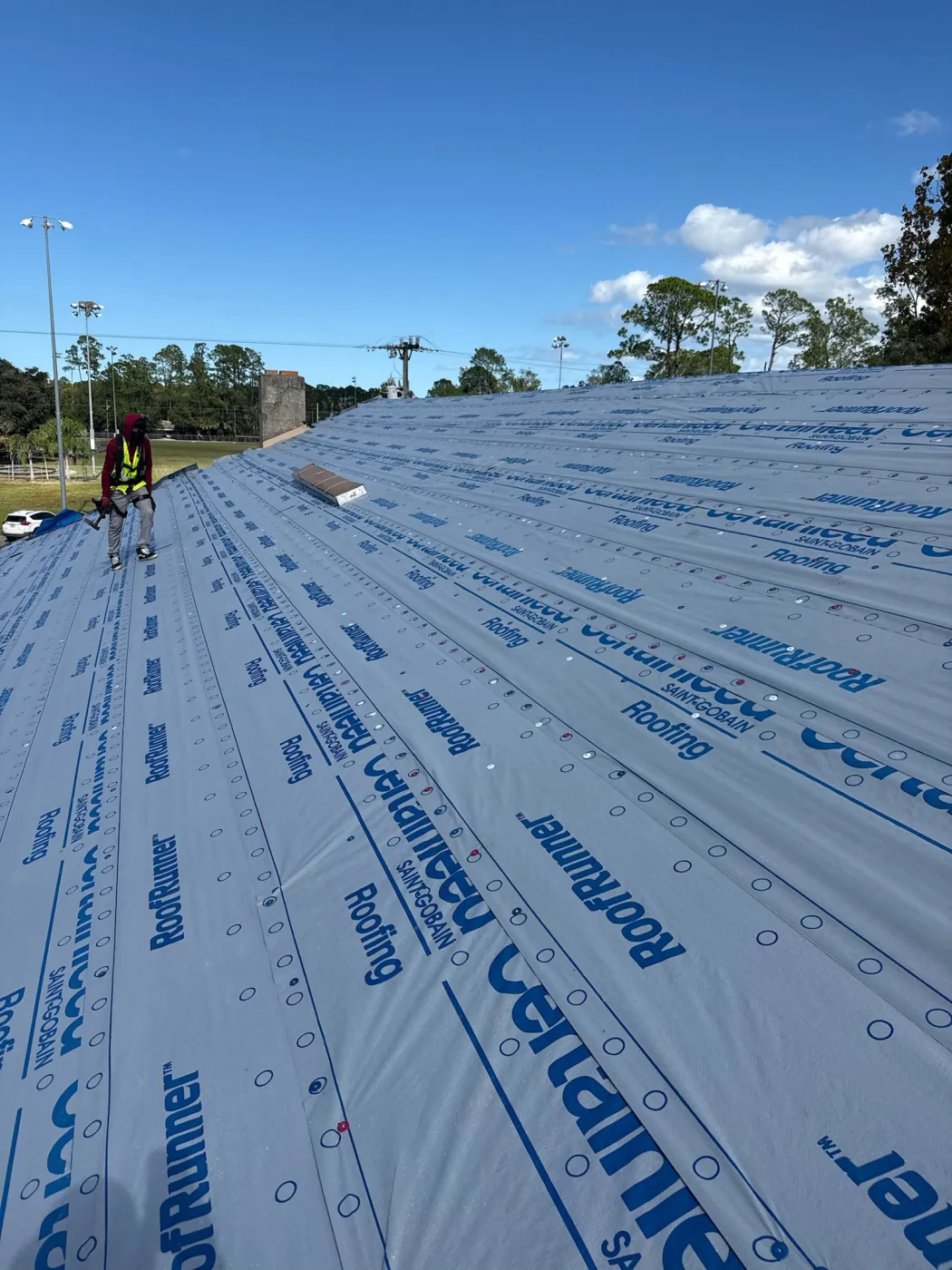 CertainTeed Underlayment & Shingle Preparation | Sentinel Roofing Alachua, FL CertainTeed roof underlayment prepared for shingle installation by the Sentinel Roofing crew at a clean job site in Alachua, FL