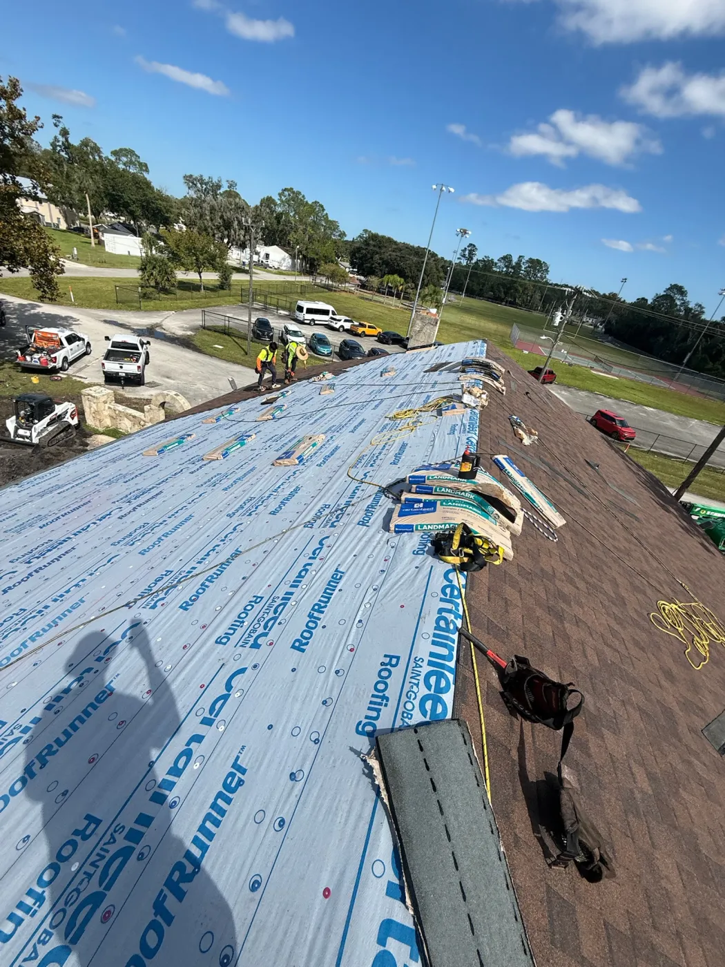 Commercial CertainTeed Roof Replacement | Sentinel Roofing Alachua, FL Commercial CertainTeed shingle roof replacement with underlayment by Sentinel Roofing, a certified Premier Installer in Alachua, FL
