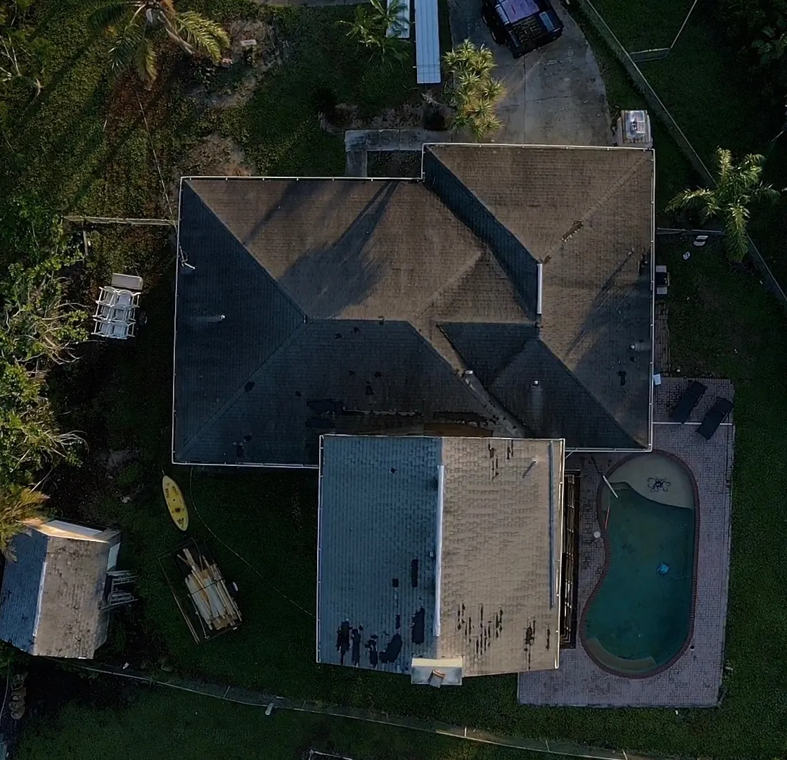 Hurricane-Damaged Roof Before Replacement | Sentinel Roofing Alachua, FL Hurricane-damaged roof before replacement by Sentinel Roofing in Alachua, FL