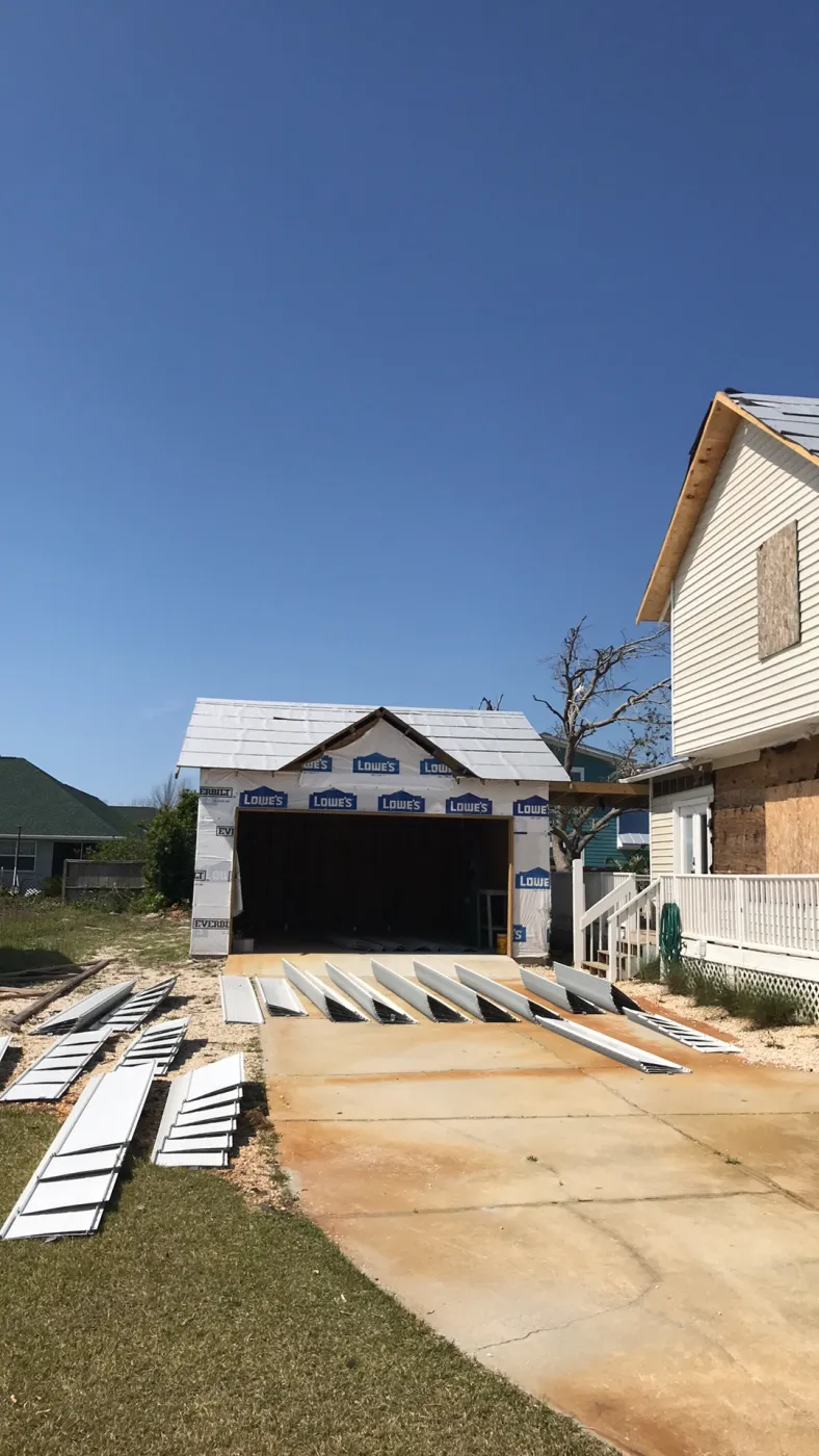 24-Gauge Kynar Snap-Lock Metal Roof Installation | Sentinel Roofing Belleview, FL 24-gauge white Kynar snap-lock metal roof panels prepared for installation by Sentinel Roofing in Belleview, FL