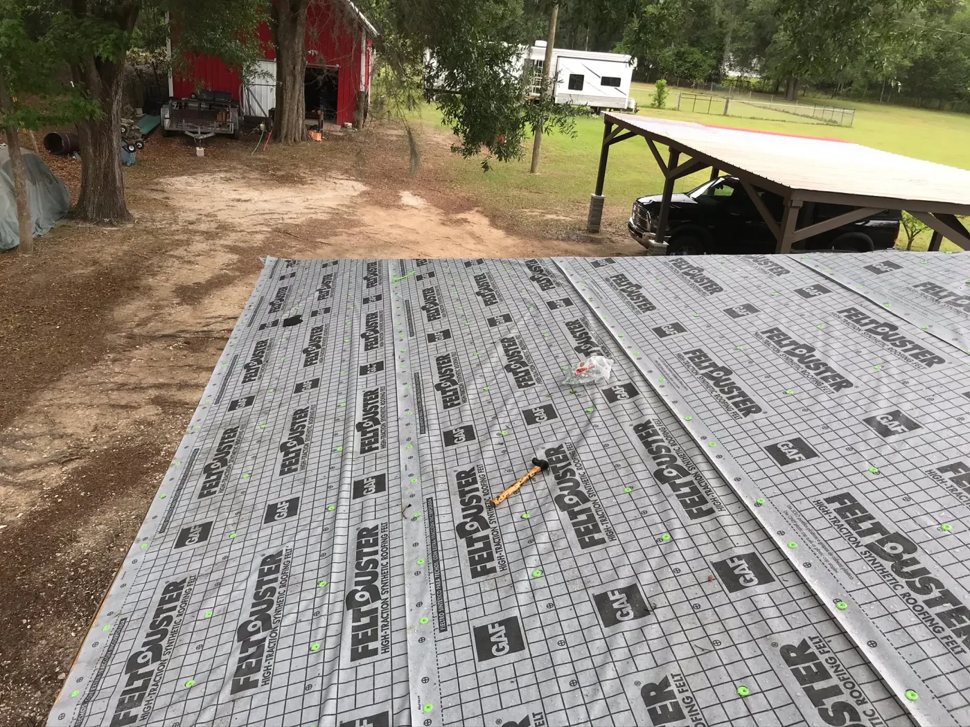 GAF FeltBuster Roof Underlayment | Sentinel Roofing Belleview, FL GAF FeltBuster synthetic roof underlayment installed by Sentinel Roofing in Belleview, FL