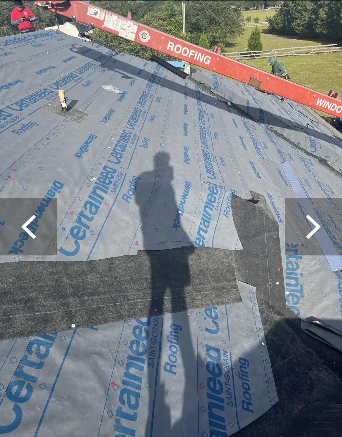 CertainTeed DiamondDeck Underlayment in Dunnellon, FL CertainTeed DiamondDeck roof underlayment installed by Sentinel Roofing in Dunnellon, FL