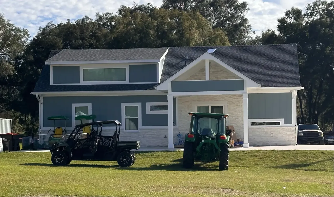 Completed Roof Installation in Dunnellon, FL Completed roof installation with clean job site by Sentinel Roofing in Dunnellon, FL