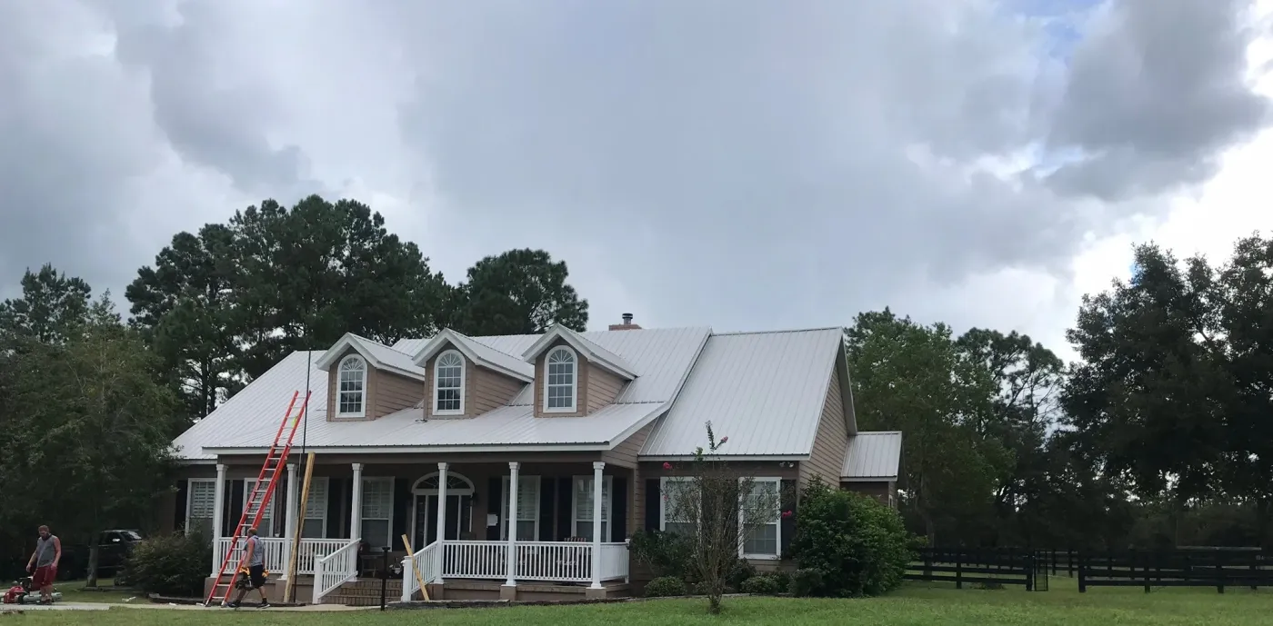 Completed Metal Roof Replacement in Dunnellon, FL Completed 26-gauge metal roof replacement by Sentinel Roofing in Dunnellon, FL